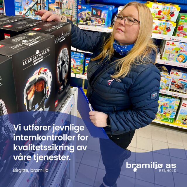 Internkontroll for kvalitetssjekk💙 Vi i bramiljø renhold er opptatt av å levere service- og renholdstjenester av en kvalitet vi er stolte av👍🏻 For oss er det viktig å levere tjenester til konkurransedyktig pris, men ikke minst med en kvalitet som ivaretar miljøet og våre ansatte😃 #bramiljø #renhold #internkontroll